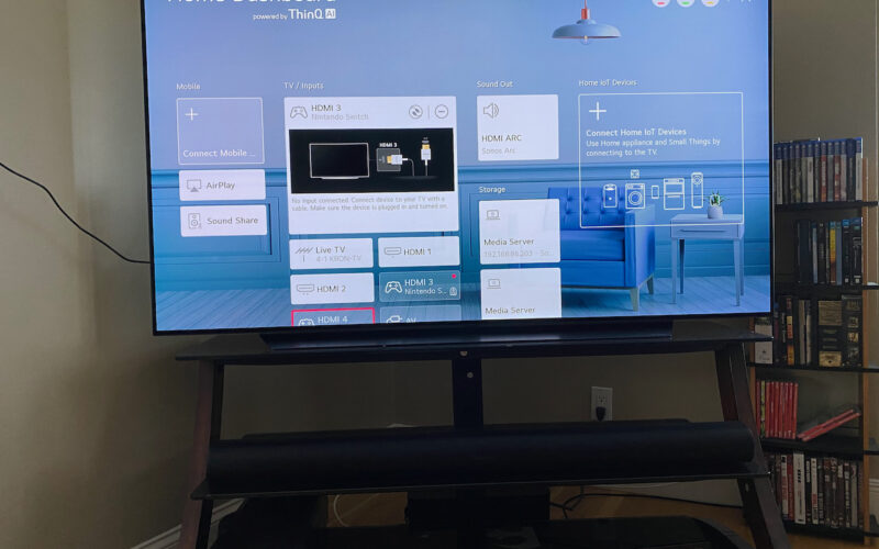 LG OLED TV with a Sonos Arc soundbar